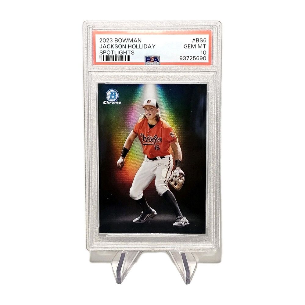 JACKSON HOLLIDAY GEM MINT 10 PSA Bowman Spotlights #BS6 Orioles 2023!